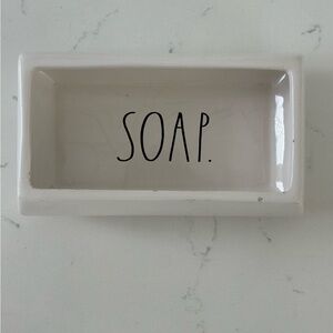 Rae Dunn “SOAP” Ceramic Soap Dish – Neutral White 🧼✨